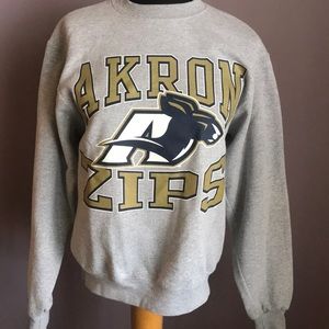 Akron Zips NCAA Champion Crew Neck Sweatshirt, Size S